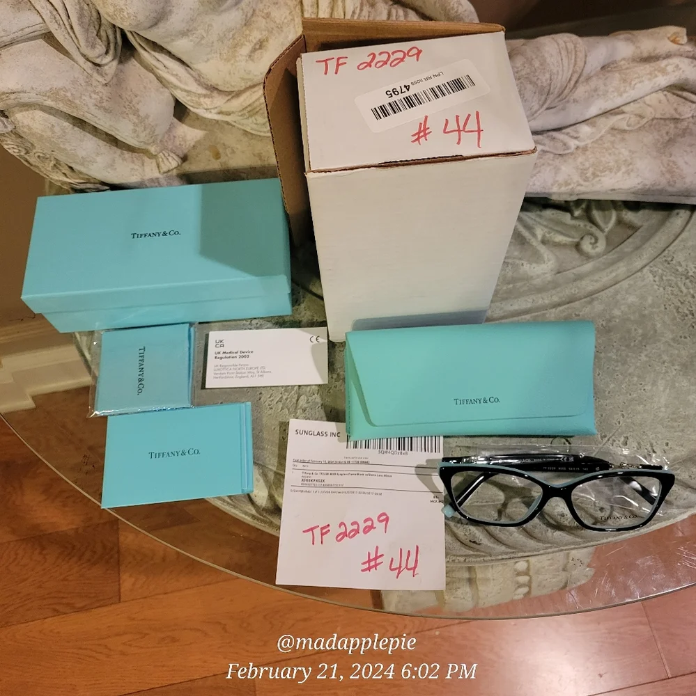 Tiffany & Company TF2229 Eyeglass Frames Luxury Celebrity Hardware Link #44